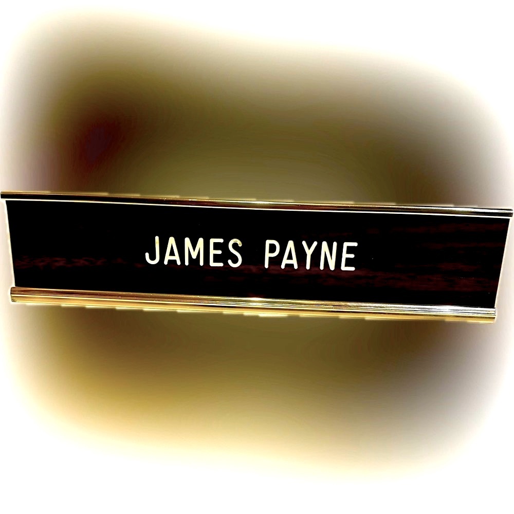VTG EXECUTIVE OFFICE DESK NAME PLATE 1990’s CONOCO COLLECTIBLE REPLACEABLE PLATE